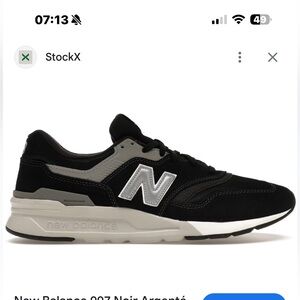New Balance 997 Black and Silver Sneakers